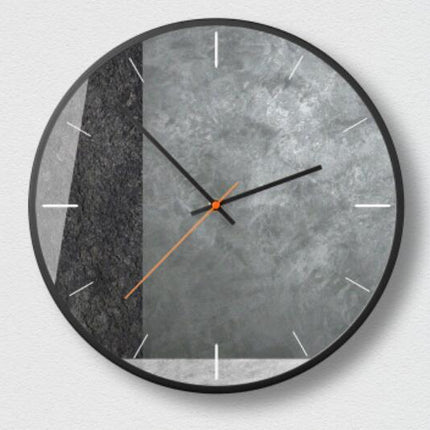 Futuristisk vægur med geometrisk design