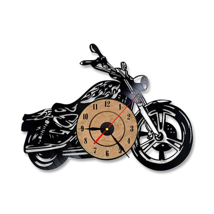 Motorcykel vinylplade ur til garage