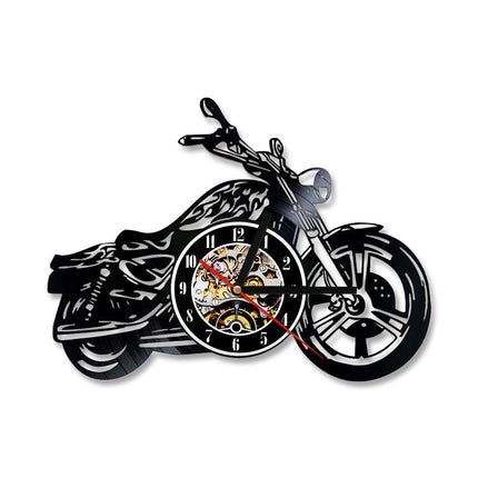 Motorcykel vinylplade ur til garage