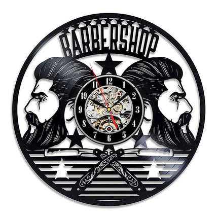 Barbershop dekoration vinylplade ur