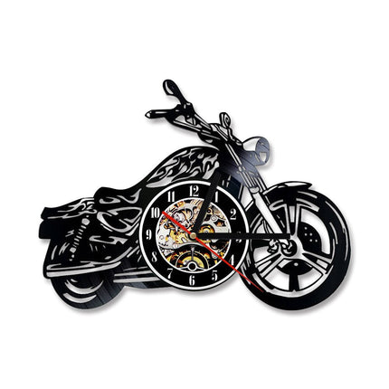 Motorcykel vinylplade ur til garage