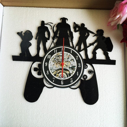 Gamer controller vinyl ur til spilleværelse