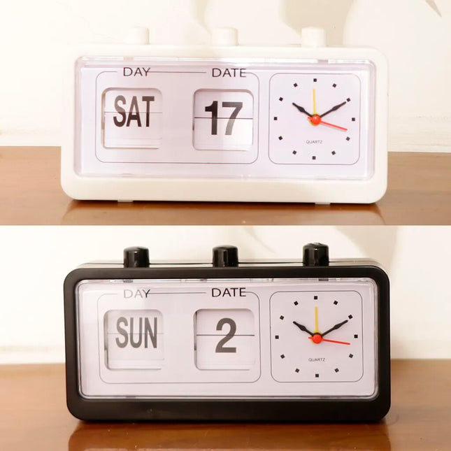 Retro flip ur med kalender funktion
