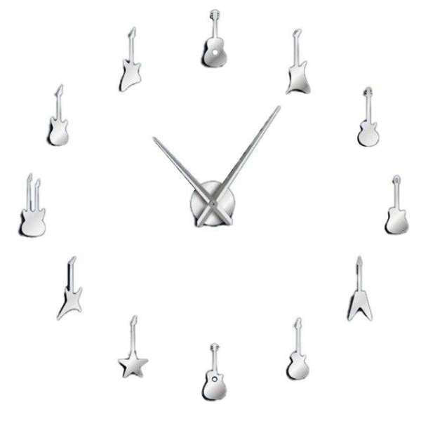 DIY vægur med elektriske guitarer