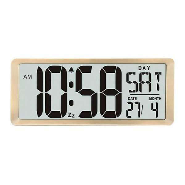 Digitalt bordur med dato og alarm