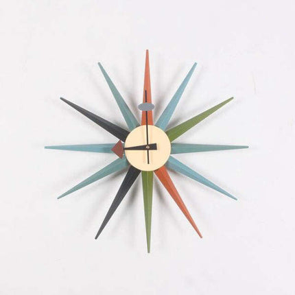 Stort retro stjerneformet vægur