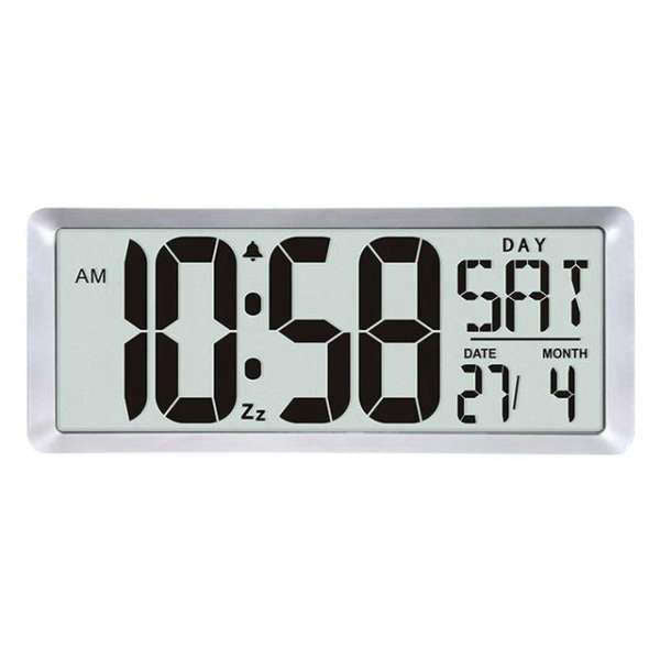 Digitalt bordur med dato og alarm