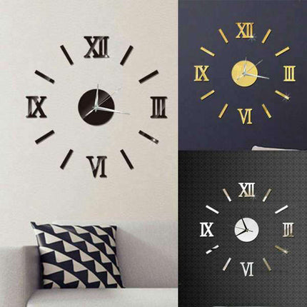 Moderne DIY vægur med romertal