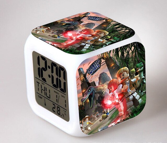 Jurassic Park digitalt terning vækkeur