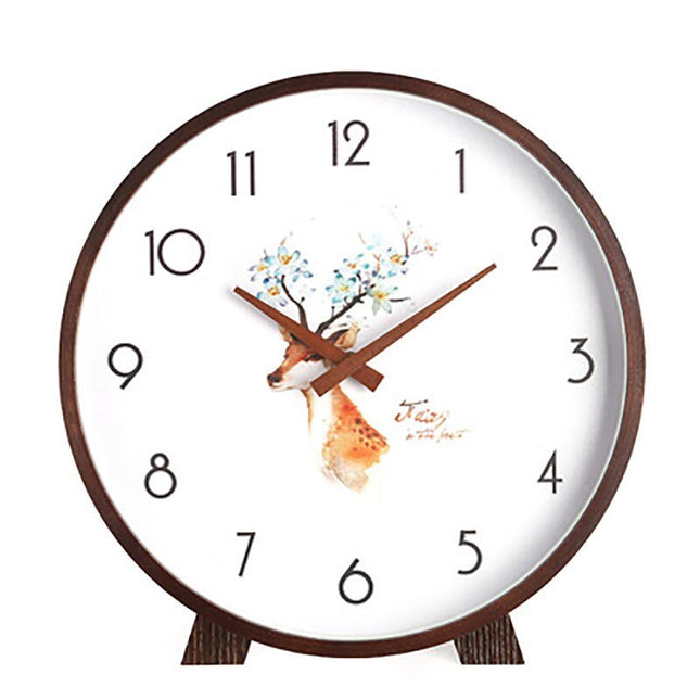 Minimalistisk rundt bordur i lyst træ