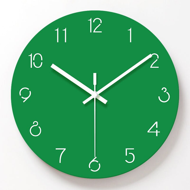 Enkelt og moderne rundt vægur