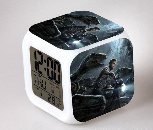 Jurassic Park digitalt terning vækkeur