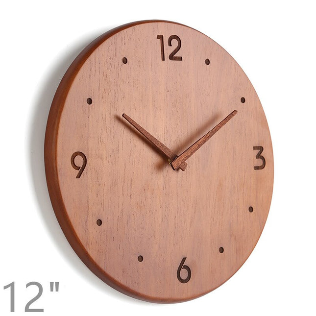 Minimalistisk vægur i lyst træ 40cm