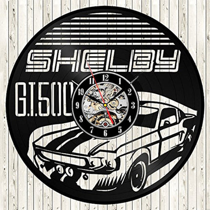 Ford Mustang bil vinylplade vægur
