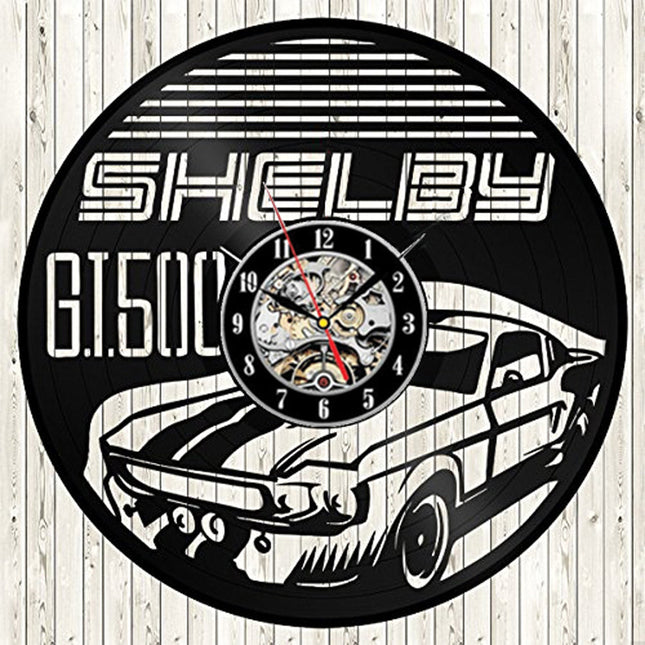 Ford Mustang bil vinylplade vægur
