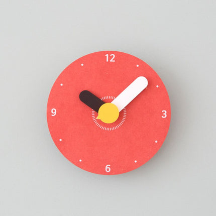 Minimalistisk vægur i træ store visere