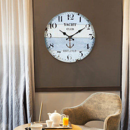 Stort industrielt vægur til stuen