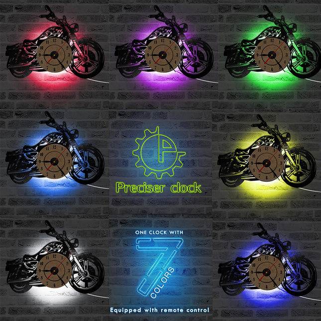 Motorcykel vinylplade ur til garage