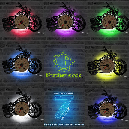 Motorcykel vinylplade ur til garage