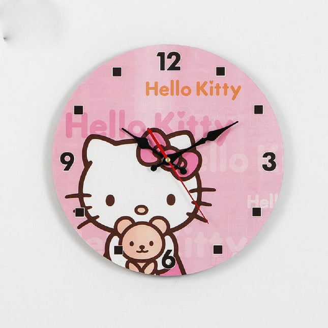 Amerikansk vintage vægur i træ