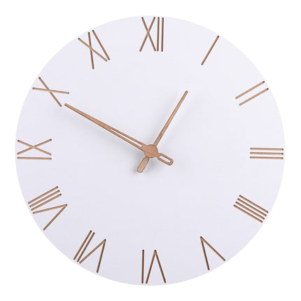 Nordisk design vægur med trævisere