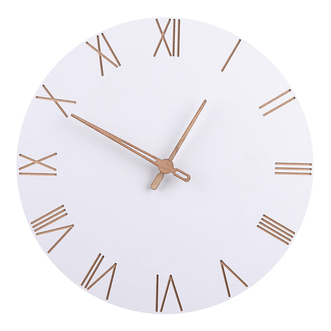 Nordisk design vægur med trævisere