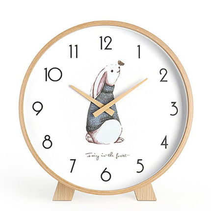 Minimalistisk rundt bordur i lyst træ