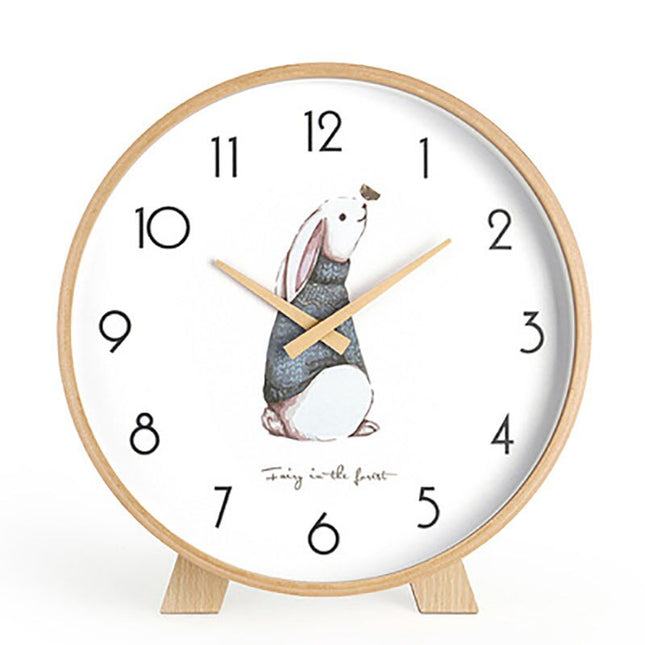 Minimalistisk rundt bordur i lyst træ