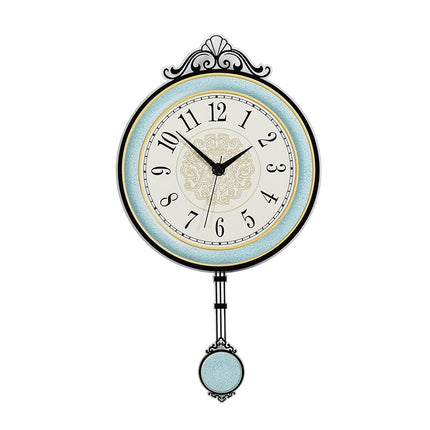 Moderne blåt pendulur til væggen