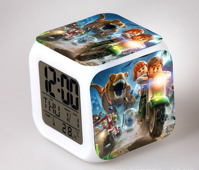 Jurassic Park digitalt terning vækkeur