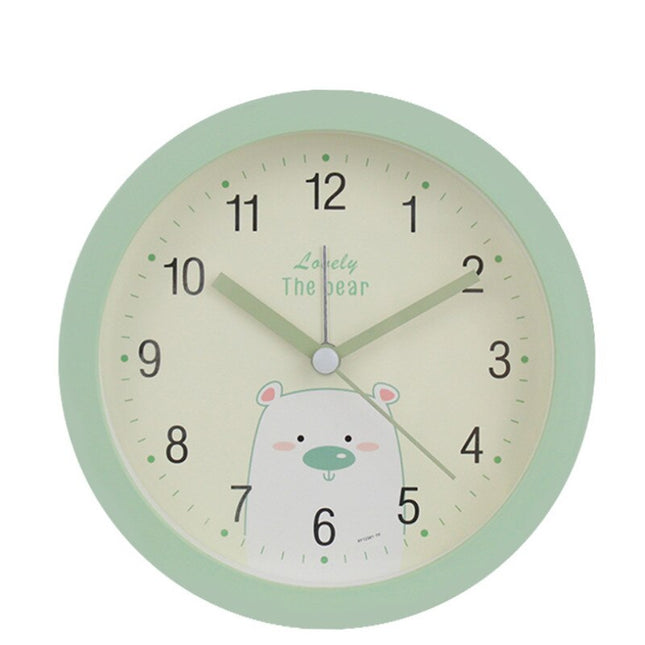 Analogt vækkeur til børneværelset med bjørn