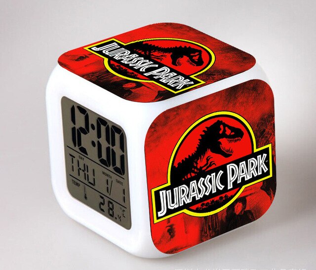 Jurassic Park digitalt terning vækkeur