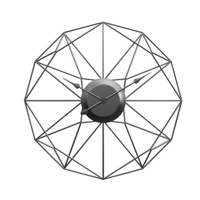 Minimalistisk tråddesign vægur i guld