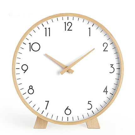 Minimalistisk rundt bordur i lyst træ