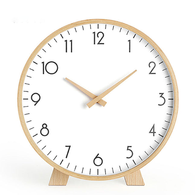 Minimalistisk rundt bordur i lyst træ