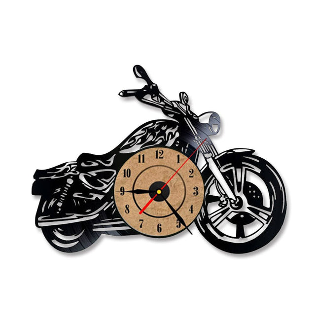 Motorcykel vinylplade ur til garage