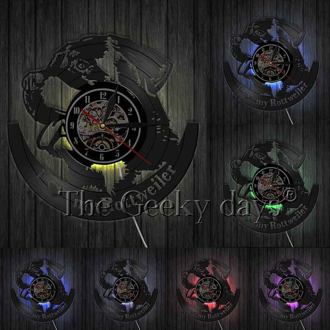 Rottweiler hund vinylplade ur vægdekoration