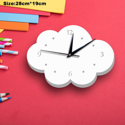 Hvidt vægur formet som raket