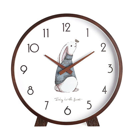 Minimalistisk rundt bordur i lyst træ