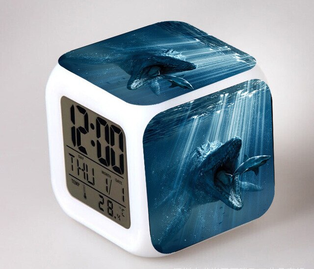 Jurassic Park digitalt terning vækkeur