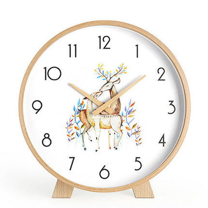 Minimalistisk rundt bordur i lyst træ