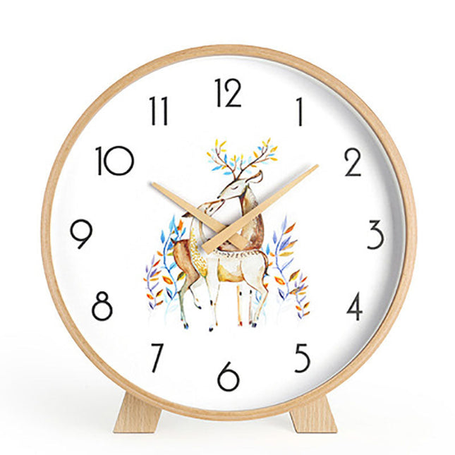 Minimalistisk rundt bordur i lyst træ