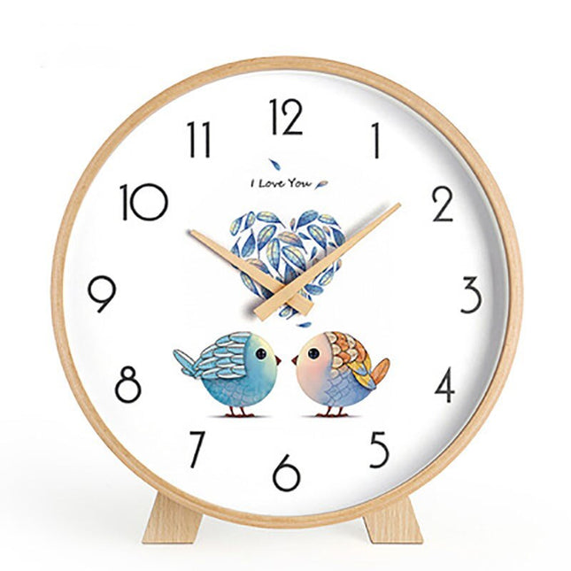 Minimalistisk rundt bordur i lyst træ