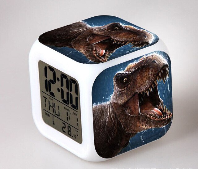 Jurassic Park digitalt terning vækkeur