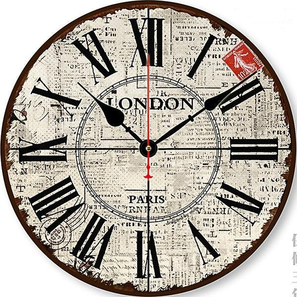 Klassisk parisisk bistro vægur design