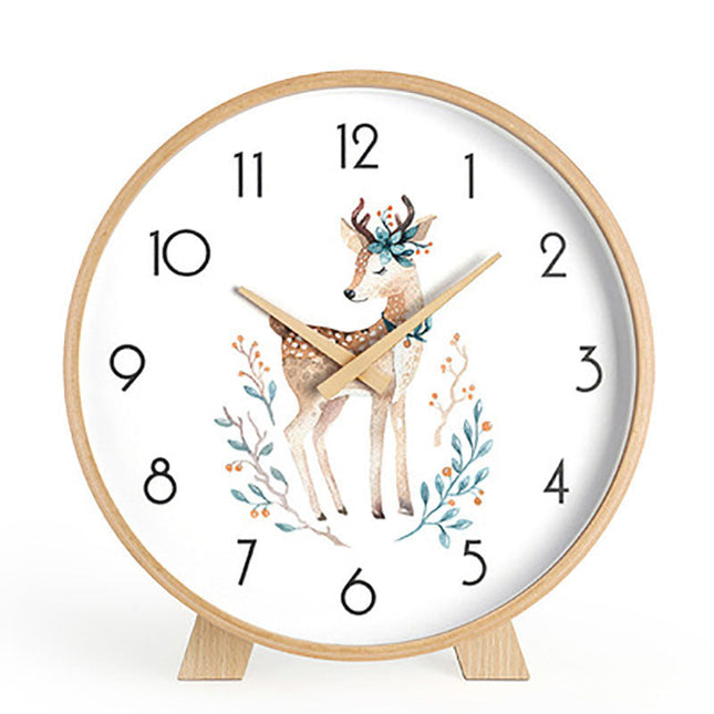 Minimalistisk rundt bordur i lyst træ