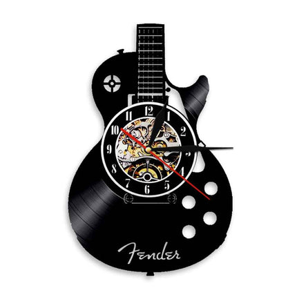 Elektrisk guitar vinyl ur til musiker