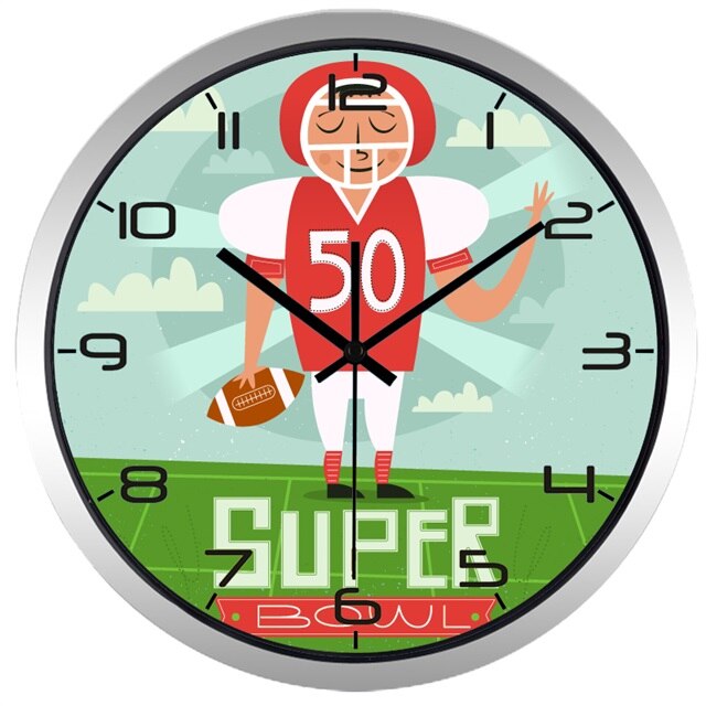 Rundt børneur med mops hund