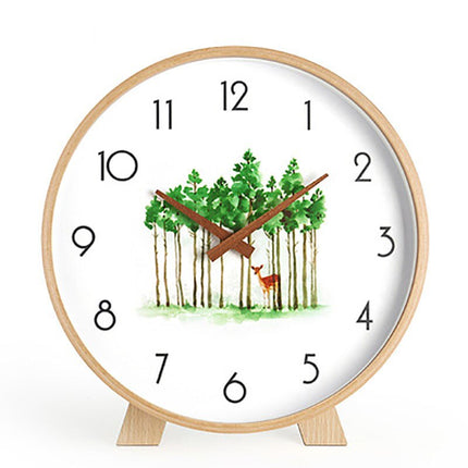 Minimalistisk rundt bordur i lyst træ