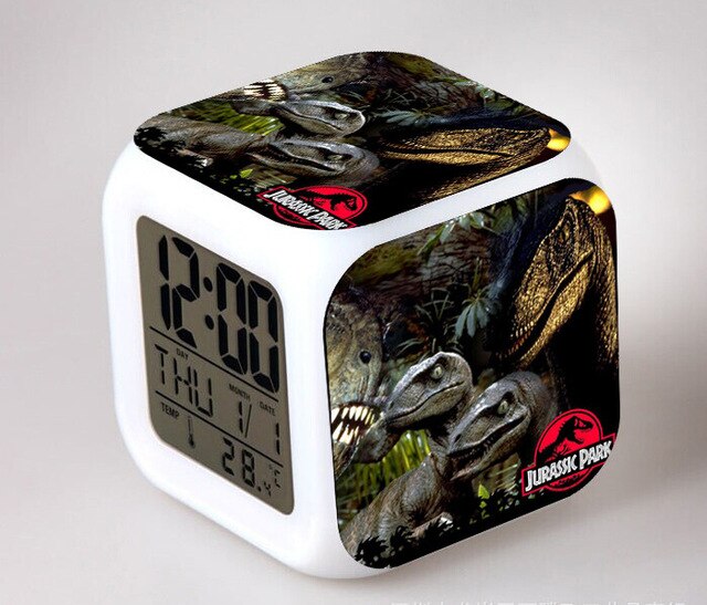 Jurassic Park digitalt terning vækkeur